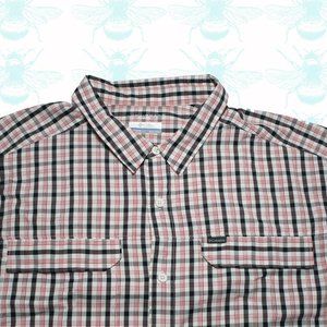 Columbia Omni Shade Short Sleeve Button Up Camping Hiking Men's Size- XXL 2XL
